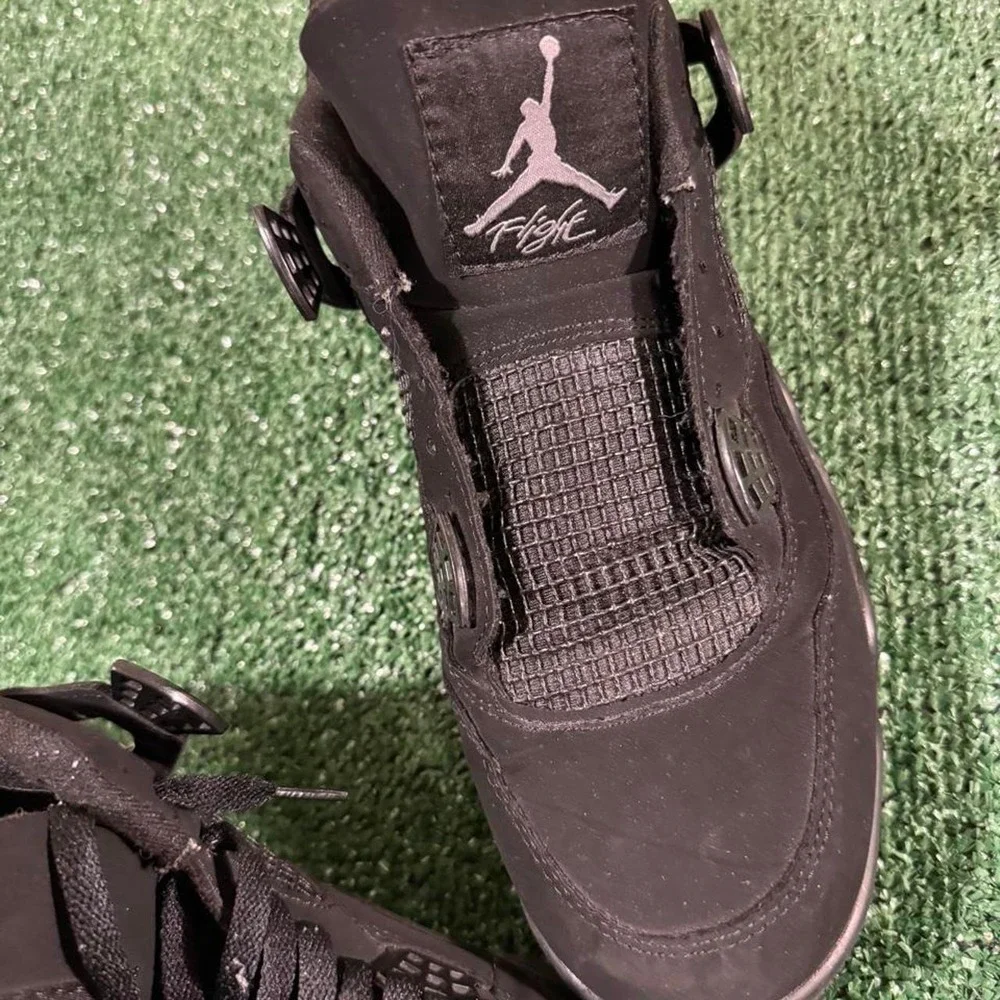 Air Jordan 4 Retro Black Cat Mens Sneakers Size 13 CU1110-010